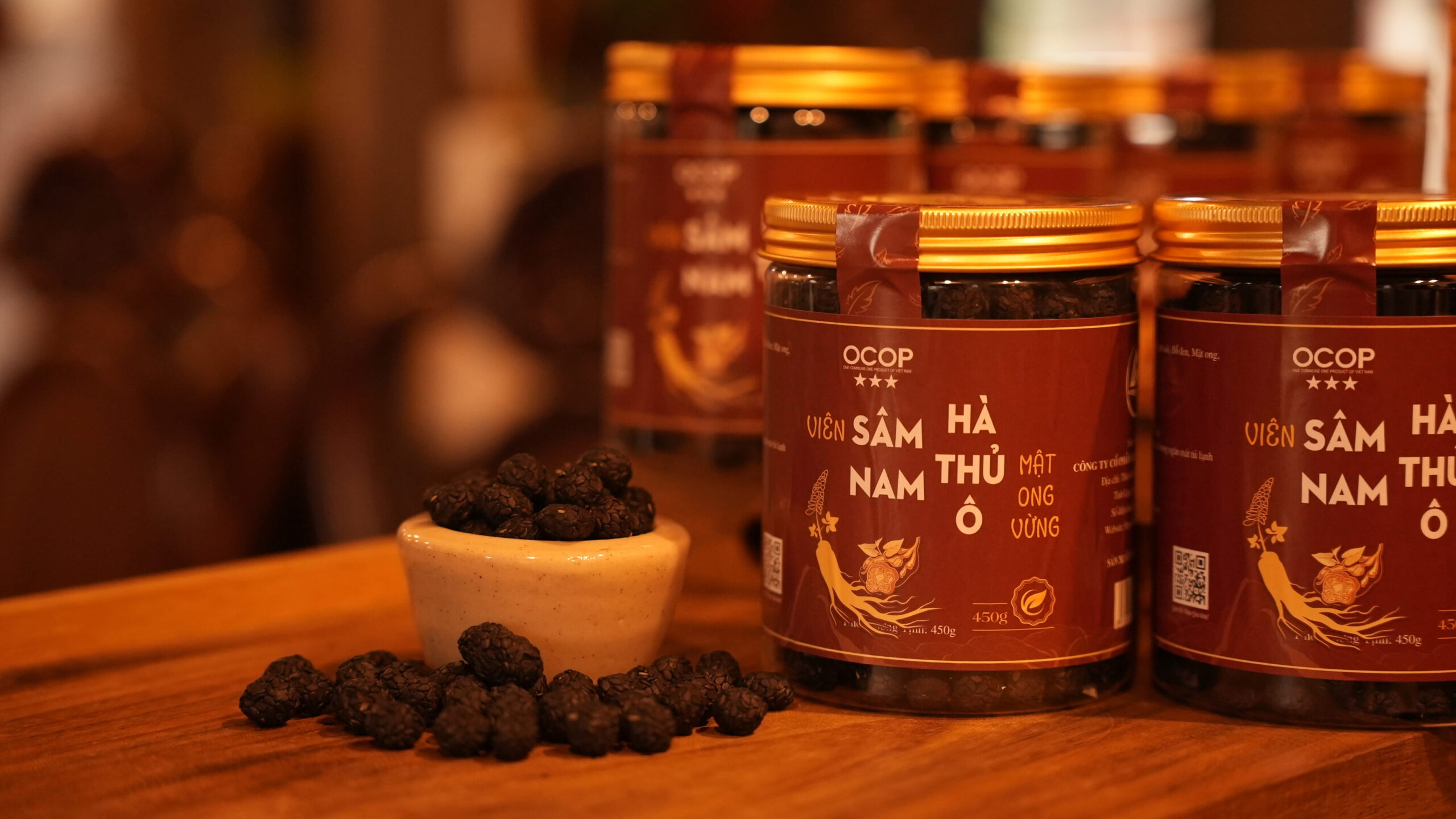 Viên Sâm Nam Hà Thủ Ô Mật Ong Vừng Mẫu Sơn Xanh – Hỗ Trợ Tăng Cường Sinh Lực, Bổ Gan Thận
